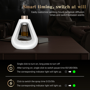 Hiện đại tri-bản chất 10ml Mini tinh dầu khuếch tán một chạm có thể sạc lại thì thầm-yên tĩnh cho không gian tối giản USB tương thích - Product Image 5