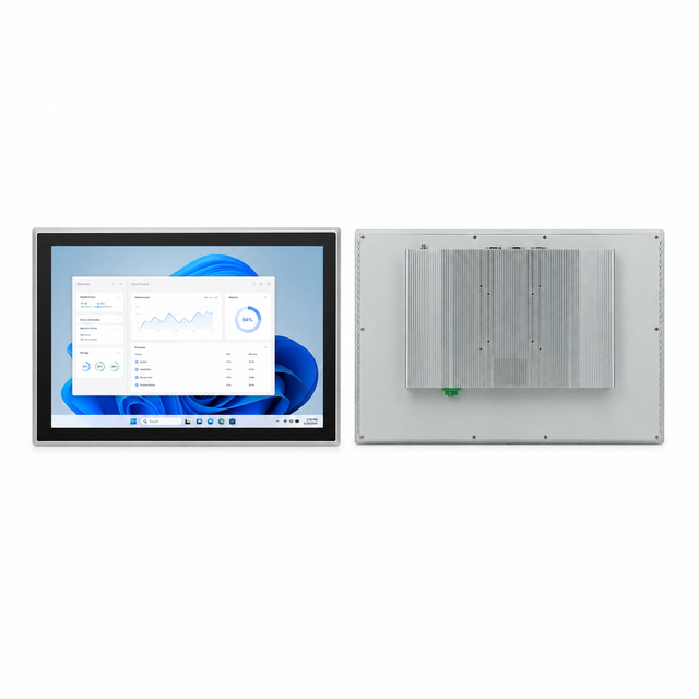 IP65 Waterproof 21.5 Inch Industrial Touch Screen Panel PC Fanless Embedded PC for PLC HMI Production Data Dashboard