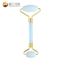 Masseur facial Jiwan Lejia, rouleau Gua Sha pour le visage, rouleau en jade naturel pour le visage, OEM, 100% pierre naturelle de qualité supérieure