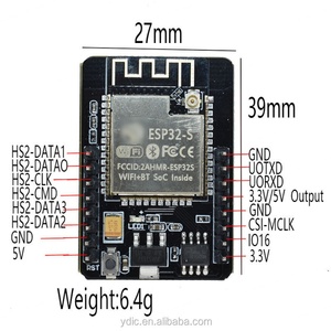 Módulo WiFi ESP32-CAM, Placa de Desarrollo ESP32 Serial a WiFi, 5V con Módulo de Cámara OV3660 - Product Image 5