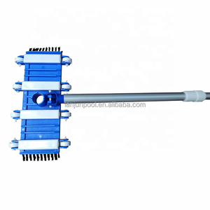 Meilleure vente de tête d'aspirateur de <span class=keywords><strong>piscine</strong></span> en plastique bleu pour <span class=keywords><strong>piscine</strong></span> extérieure 14 "têtes d'aspirateur flexibles avec brosse latérale - Product Image 2