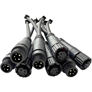 Ip67 Ip68防水M8 M12电缆连接器圆形母公2针至17针聚氯乙烯绝缘摩托车应用 - Product Image 1