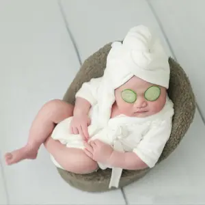 Grosir Properti Fotografi Bayi Baru Lahir Setelan Jubah Mandi Imut Foto Bayi Properti Handuk Mandi Set Kostum