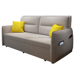 Modern design three seat pull out sofa function bed living room folding sofa bed with storage