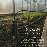 Capteur de sol scientifique pour la recherche scientifique, protocole Modbus RTU, mesure de la conductivité EC et de la teneur en sel, calibré en laboratoire