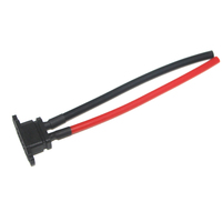 Kabel Konektor XT90E-Female Plug, Konektor Baterai XT90 Panel Mount Female, Kabel Silikon Pigtail untuk Catu Daya RC FPV