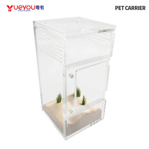 Boîte écologique pour animaux de compagnie et reptiles, en acrylique transparent avec éclairage LED, ouverture coulissante à grand volume, moderne et personnalisée, perforée - Product Image 3
