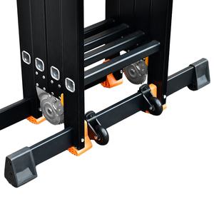 Escalera multiusos de aluminio resistente Escalera plegable multiusos de 20 pasos Tangga Lipat Pelbagai <span class=keywords><strong>Guna</strong></span> - Product Image 2