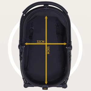 Carrito transparente para perro y gato, carrito de lujo con 4 ruedas, desmontable - Product Image 4