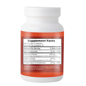 Saffron Plus 90-Count Suplemento de hierbas Nutrición dirigida al cerebro Promueve la atención y el enfoque - Product Image 2