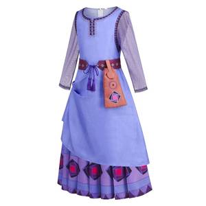 Ensemble de costumes d'Halloween pour filles Meshin, 4 pièces, sur le thème de la star du film TV, avec robe de princesse Asha (polyester) - Product Image 5