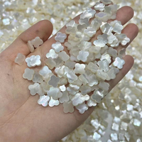 Vente en gros 6-25mm naturel blanc coquille vadrouille trèfle à quatre feuilles pierre trèfle Bracelet collier fabrication de bijoux