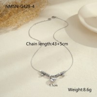 Collier pendentif cœur délicat en acier inoxydable pour femme, plaqué or 18 carats, zircon, trèfle rotatif, produit anti-stress