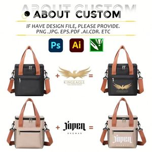 Bolsa Térmica para Almuerzo con Logotipo Personalizado, Reutilizable, Impermeable, de Oxford, para Entrega de Comida, Portátil, para Mujer - Product Image 3