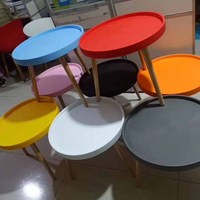 Table basse minimaliste et créative, table à thé et à manger en MDF pour petit appartement décontracté