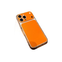 Étui de téléphone magnétique antichoc transparent en acrylique à grande fenêtre pour iPhone 17 Pro Max