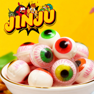 Snacks infantiles al por mayor de fábrica: gomitas con sabor a fruta en forma de globo ocular, caramelos de gelatina rellenos de mermelada, <span class=keywords><strong>golosinas</strong></span> para fiestas de Halloween - Product Image 2