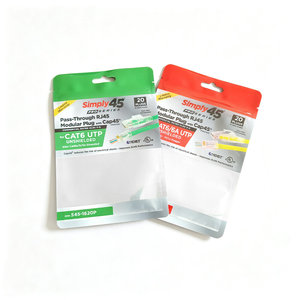 Eco Friendly Recyclable Biodegradable Clear Window Zip <b>Lock</b> Resealable Poly Bag For Electronic Wire <b>Cable</b> Cord Packaging Bag - Product Image 4
