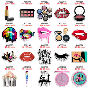 Mode lèvres et maquillage résine planaire imprimé secoue Flatback 50 pcs/lot pour bricolage arc artisanat fournitures décorations de téléphone - Product Image 1