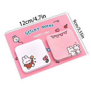 Creative Stationery Supplier's Cartoon Cute School Sticky Notes Kids-Friendly Loose Leaf <b>Paper</b> Memo <b>Pads</b> - Product Image 2