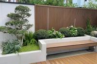 Panel de Cerca WPC Tradicional y Moderno Resistente a Bajas Temperaturas, con Grano de Madera 3D, Ignífugo, Impermeable, Insonorizante, Compuesto para el Hogar