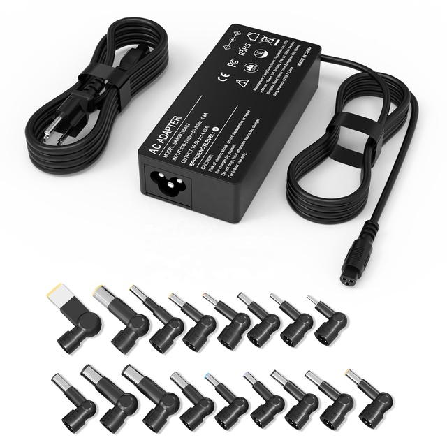 90W Universal Laptop Charger Replacement for HP Lenovo, Dell Acer, Asus Notebook, Chromebook, Power Adapter,17 Replacement Heads