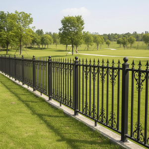 Clôture de jardin extérieure, garde-corps en métal, balustrades en alliage d'aluminium/acier inoxydable, portails treillis, revêtement en poudre <span class=keywords><strong>3D</strong></span> - Product Image 1