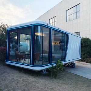 Maison Modulaire de Luxe Préfabriquée, Anti-Cyclone, Intelligente, Autonome, Prête pour <span class=keywords><strong>l</strong></span>'Énergie Solaire, en Conteneur, Type Capsule, avec Mobilier et Cuisine, pour Hôtel - Product Image 1