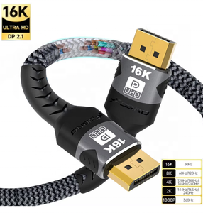 Cable DisplayPort 2.1 <span class=keywords><strong>de</strong></span> 16K, 30Hz, 8K 60Hz, 4K 120Hz, 32Gbps, Cable <span class=keywords><strong>de</strong></span> <span class=keywords><strong>Audio</strong></span> <span class=keywords><strong>y</strong></span> <span class=keywords><strong>Video</strong></span>, Adaptador Display Port 1.2 <span class=keywords><strong>para</strong></span> Laptop, HDTV, PC - Product Image 1