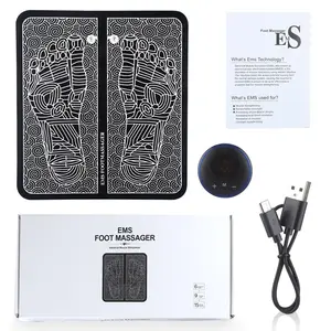 Massaggiatore plantare elettrico EMS Pad tappetino per massaggio ai piedi stimolatore muscolare dei piedi migliora la circolazione sanguigna alleviare il dolore dolore assistenza sanitaria