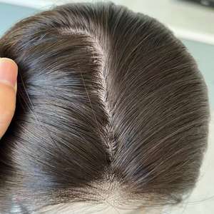 <span class=keywords><strong>Perruque</strong></span> médicale pour l'alopécie, en cheveux humains bruts vierges européens, perruques Lace Front Remy sans colle de qualité supérieure - Product Image 5
