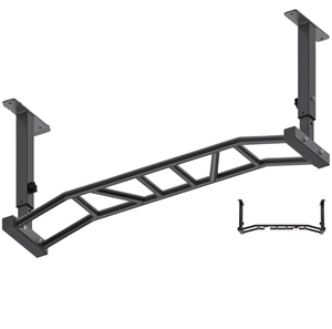 GOPLUS Barre de Traction Murale,Barre de Fitness pour Exercices Pull Up Fixation sans Vis,Barre