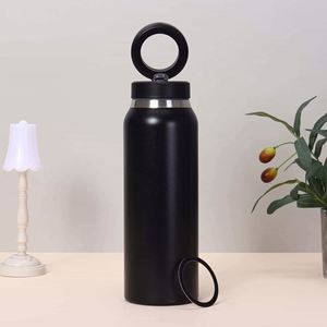 316 Stainless Steel Insulated Water Bottle Pop-Up Lid Portable Thermal Bottle <b>Large</b> Capacity Food Grade Travel <b>Mug</b> - Product Image 3
