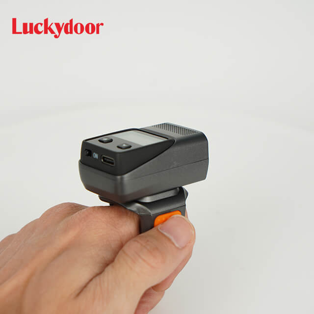 Luckydoor RING SCANNER Finger Wearable Barcode Reader 1D 2D Bar Code Wireless Barcode Reader