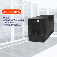UPS Interactivo de Línea de 650VA 360W con Pantalla LED, Estabilizador de Voltaje AVR, Batería de Plomo-Ácido, Router Wifi, Computadora, PC, Respaldo de Energía para Oficina en Casa