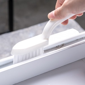 Household Crevice <b>Brush</b> White Nylon Bristles For Tile Grout And Stovetop Cleaning - Product Image 1