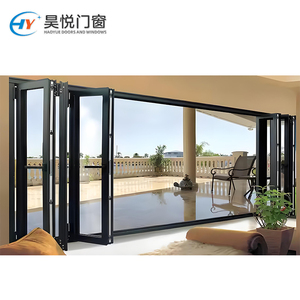 Concevoir un nouveau type de porte d'affaires en aluminium pliable en verre étanche et de porte en verre pliable insonorisée - Product Image 5