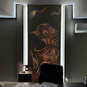 Luxus Modern Interior Bestickte Leder Carving Panel Board of Directors, Hotel Lobby Office Luxus Hintergrund Wand paneel - Product Image 1