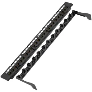 Cat6 network distribution frame 24-port No-connection cabinet Network cable distribution frame 48-port straight-through