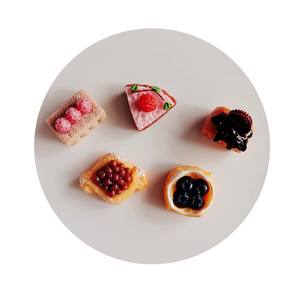 100 pièces de miniatures en résine 3D, pains, gâteaux, mini-aliments, pâtisserie, bricolage, cuisine, fabrication de bijoux, décoration de coque de téléphone, accessoires - Product Image 5