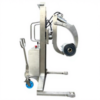 Chariot élévateur électrique à pince Huize en acier inoxydable, capacité 500 kg, levée 3 m, pour rouleaux de papier, avec pneus non-marquants et poste de commande debout