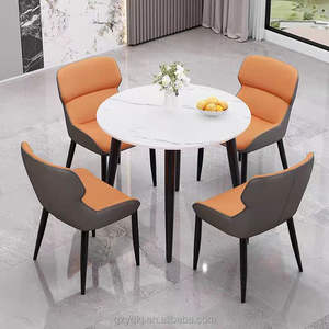 Nordico semplice moderno lastra di roccia tavolo da pranzo Set per appartamento Hotel o Villa mobili per la casa senza <span class=keywords><strong>recensioni</strong></span> vendita calda - Product Image 1