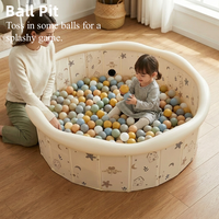Piscine à balles pliable et antidérapante pour animaux de compagnie et enfants, utilisable en intérieur et en extérieur, en stock