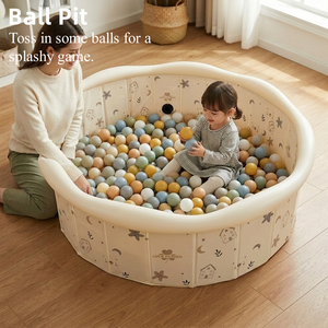 Kolam Bola Lipat Portabel Anti-Selip untuk Anak-Anak dan Anjing, Penggunaan Dalam & Luar Ruangan, Halaman Belakang - Product Image 2