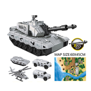 Vente en gros de figurines militaires en plastique, jouets miniatures, soldats avec char, camion, véhicule, ensemble de modèles de jeu de guerre - Product Image 5