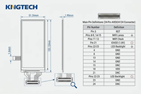 Interface MIPI Kingtech 480*1120 -20 ° ~ +70 ° Boîtier de programmation robotique compact C Robot avec écran LCD TFT vertical de 4,82 pouces pour panneau de commande HMI PLC