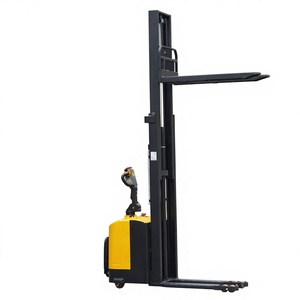 Heli 1500kg Staande Elektrische Pallettruck 3m 3,5m Hefhoogte Walkie Stacker Smalle Poten Loodzuurbatterij Magazijnheftruck - Product Image 1