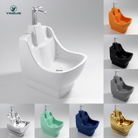 Chaise de pédicure Wudhu avec lavabo en céramique pour ablutions musulmanes en mosquée