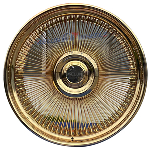 26 Inch s 5*120.65/5*127 All Gold Wire <b>Wheel</b> Wire <b>Spoke</b> Whee - Product Image 4