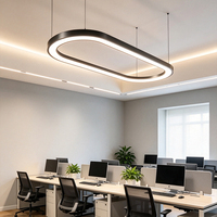 Éclairage de bureau LED, bandes lumineuses longues, connexion sans soudure, forme de barre, sur mesure, hauteur réglable, lampe linéaire en aluminium 6000K